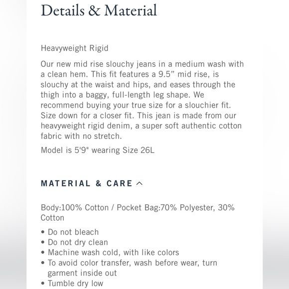 Mid Rise Slouchy Jean - Picture 9 of 9